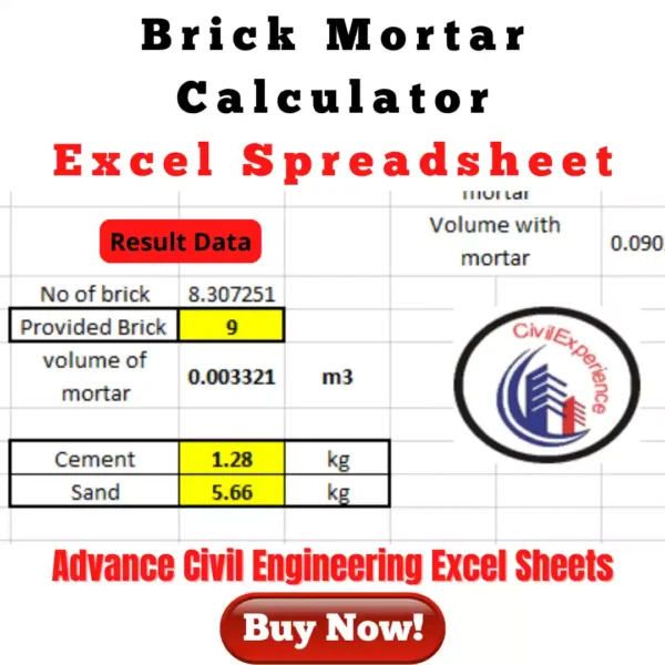 Brick Mortar Calculator