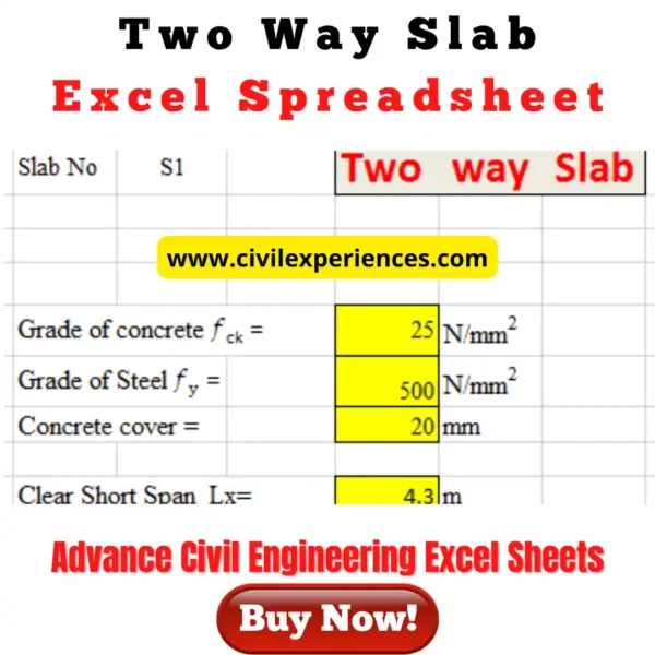 Two Way Slab Design Excel Download