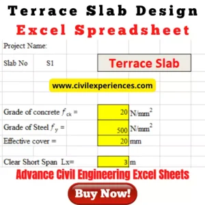 Terrace Slab Design Excel Download